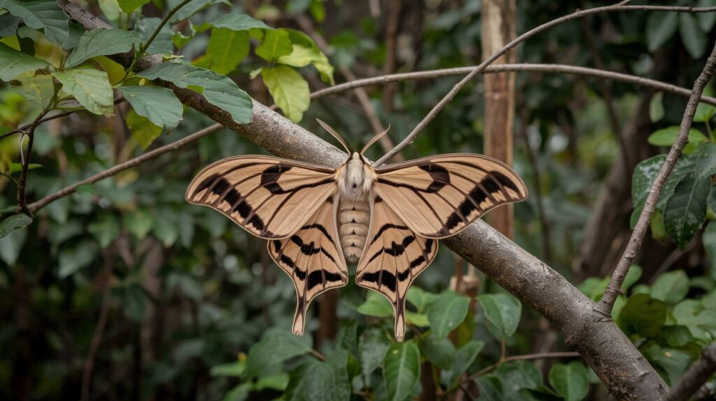 7 inches luna moth