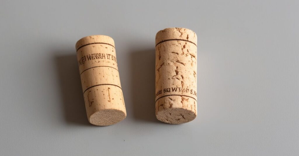 two wine corks