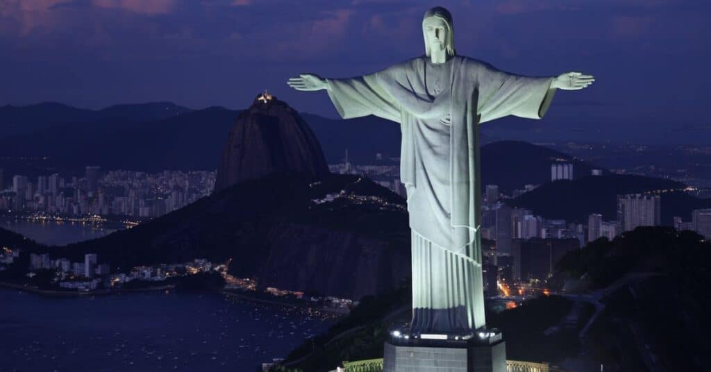 Christ the Redeemer statue in Rio de Janeiro.