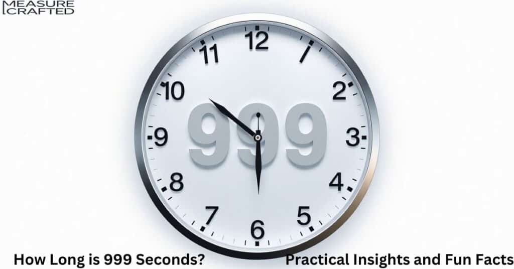 A picture of a modern clock featuring the numbers 1 to 12 elegantly arranged on the outer edge. At the center of the clock, the number '999' is displayed in bold, prominent letters, making it the focal point of the design and showcasing the importance of 999 seconds.