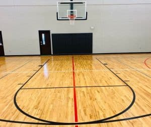 Ten Meters Compared to a Basketball Court